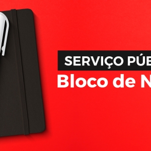 Imagem de Serviço Público – Bloco de Notas