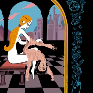 Imagem de Uma mulher e uma pele de homem