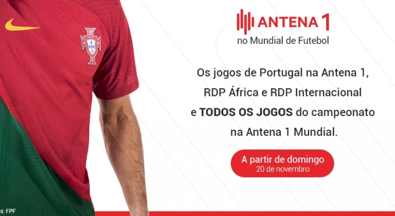 A Antena 1 com Portugal no Mundial e todos os jogos no digital