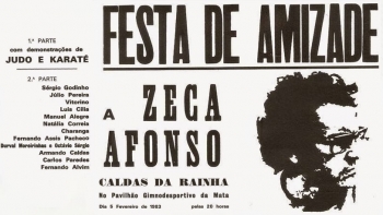 Há 40 anos José Afonso deu nas Caldas da Rainha um dos seus últimos concertos