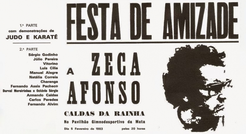 Há 40 anos José Afonso deu nas Caldas da Rainha um dos seus últimos concertos