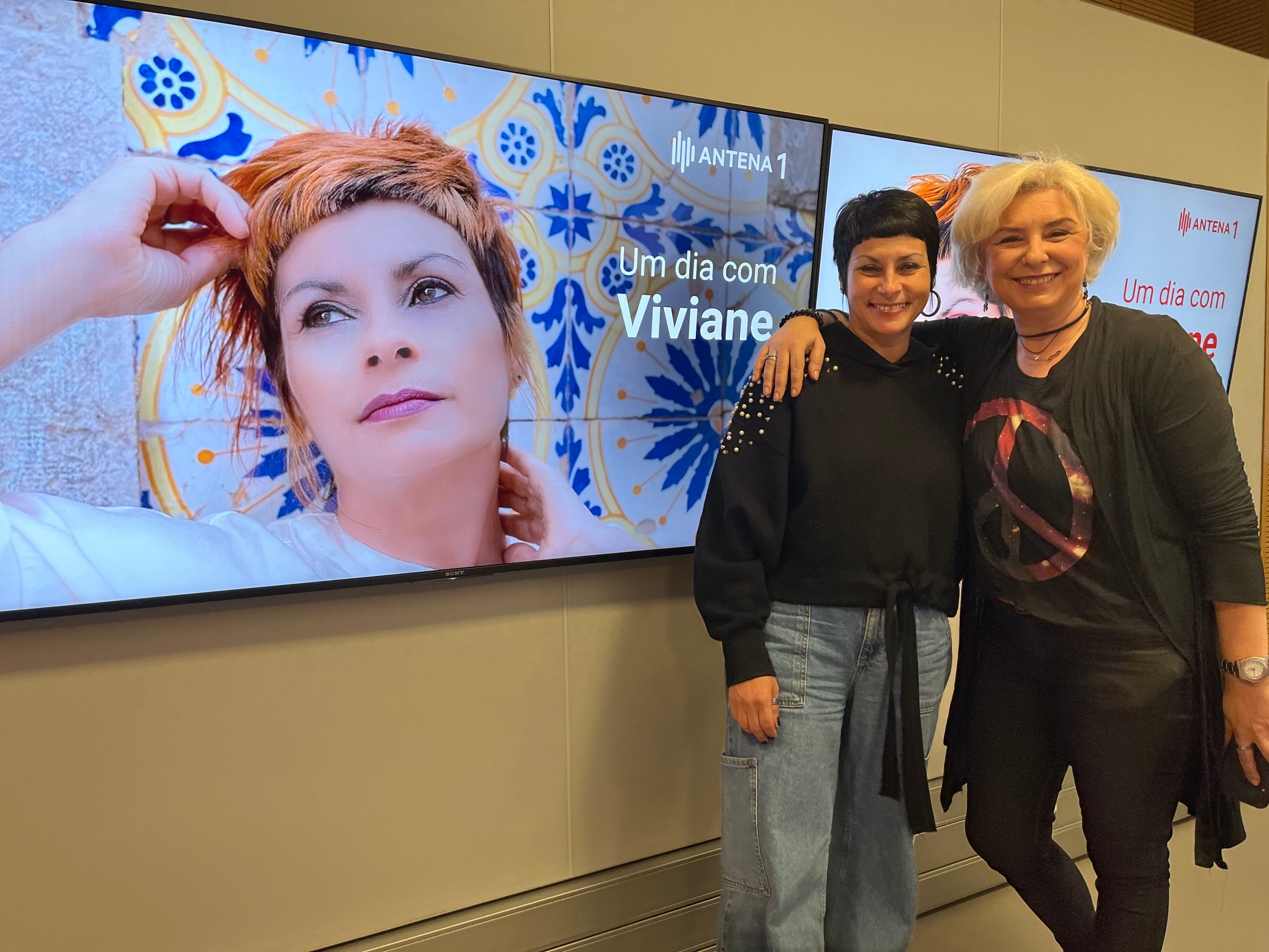Viviane com Noémia Gonçalves, voz da Antena 1