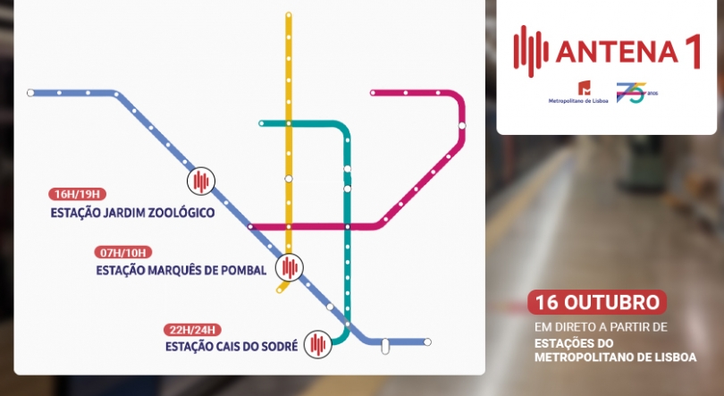 A operação especial da Antena 1 nos 75 anos do metro de Lisboa