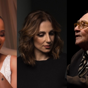 Imagem de António Victorino d’Almeida, Katia Guerreiro e Cremilda Medina juntos no Natal da Antena 1