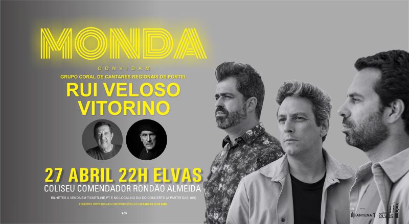 Imagem de Monda convidam Rui Veloso, Vitorino e Grupo de Cantares Regionais de Portel