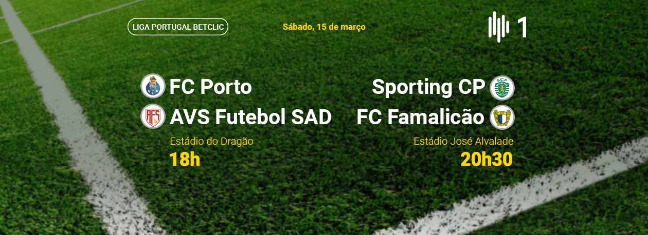 Imagem de Liga Portugal: FC Porto x AVS + Sporting x Famalicão