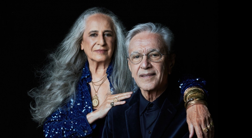 Imagem de Caetano e Bethânia, dois irmãos, no “Gira Discos”