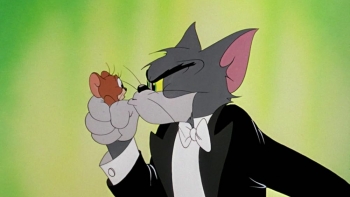 Imagem de Um gato atrás de um rato há 85 anos