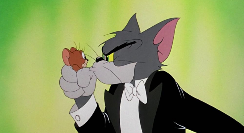 Imagem de Um gato atrás de um rato há 85 anos