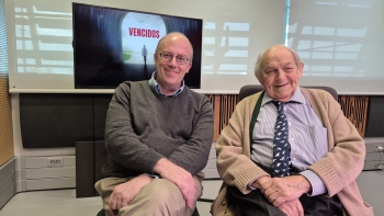 Imagem de Luís Osório conversa com António Galopim de Carvalho