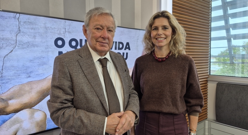 Imagem de Basílio Horta à conversa com Mafalda Anjos