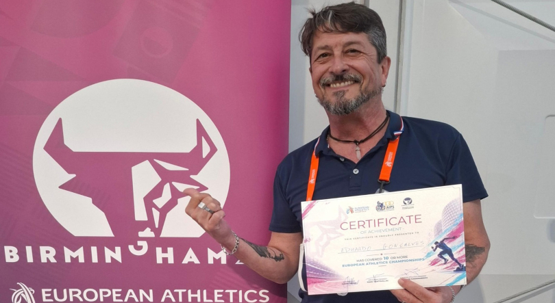 Imagem de Jornalista da RTP Antena 1 distinguido pela Federação Internacional de Atletismo