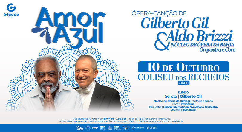 Imagem de “Amor Azul”: ópera-canção de Gilberto Gil & Aldo Brizzi